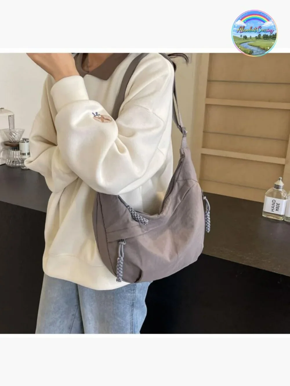 N/A nylon hobo