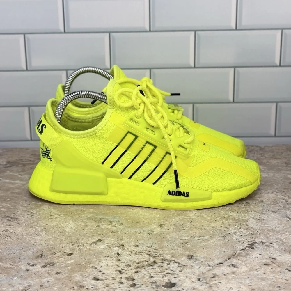 Adidas NMD_R1 V2 - Men's 5.5 - Solar Yellow Running Shoes Sneakers