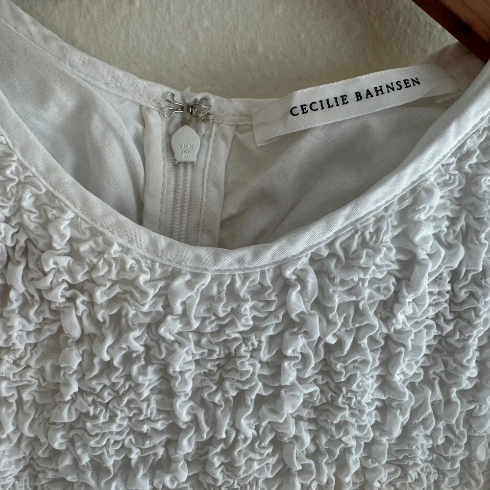 Cecilie Bahnsen - Chloé Ruffled Smocked Maxi Dress UK10 US6 Trinny Woodall