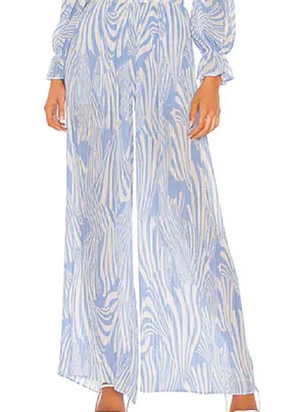MISA Los Angeles Casablanca Blu Shell Matching Set XS – Noa Top & Niko Pants