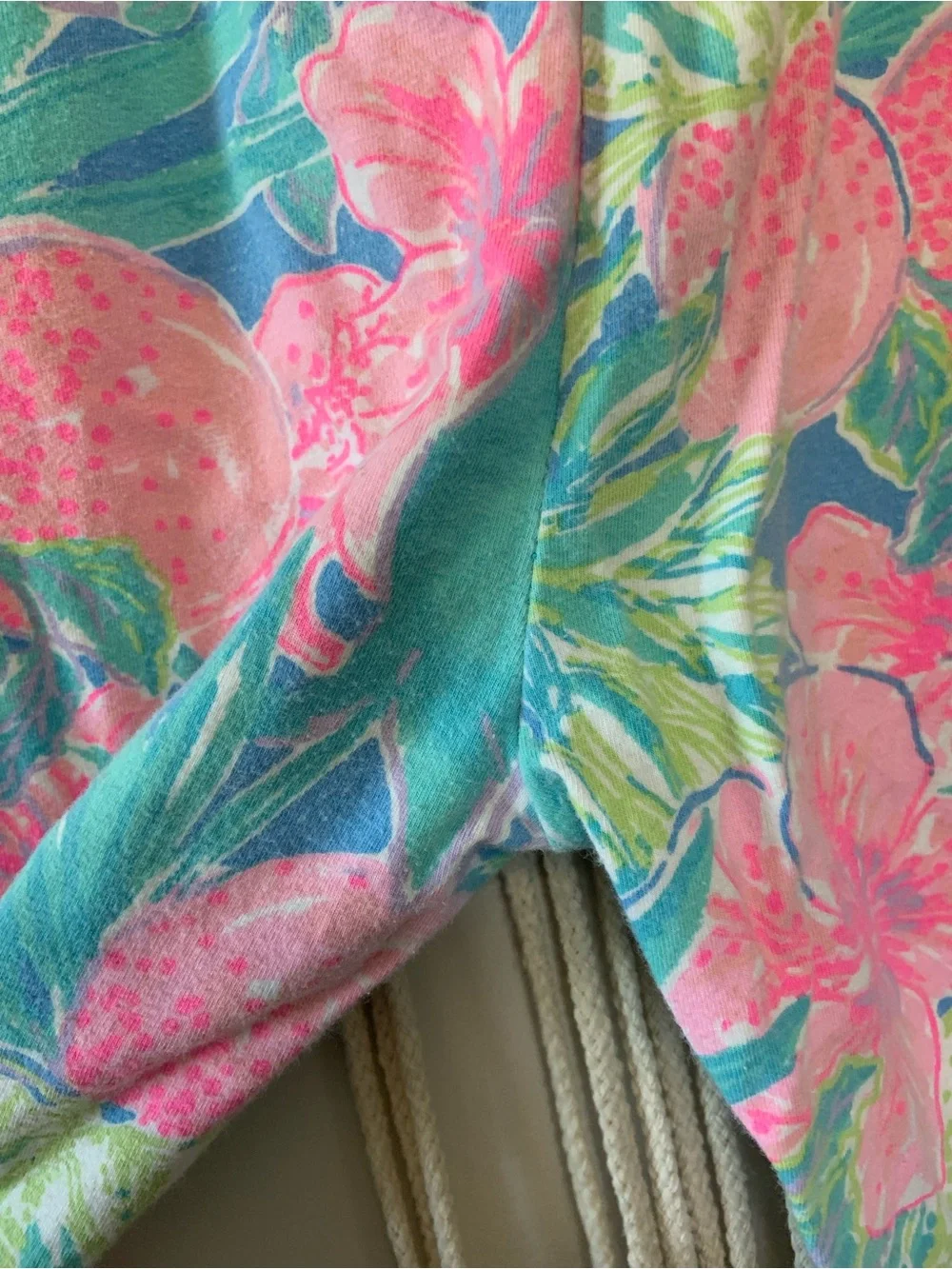 LILLY PULITZER Girls Tropical Print Pajama Pant Leggings Size 12