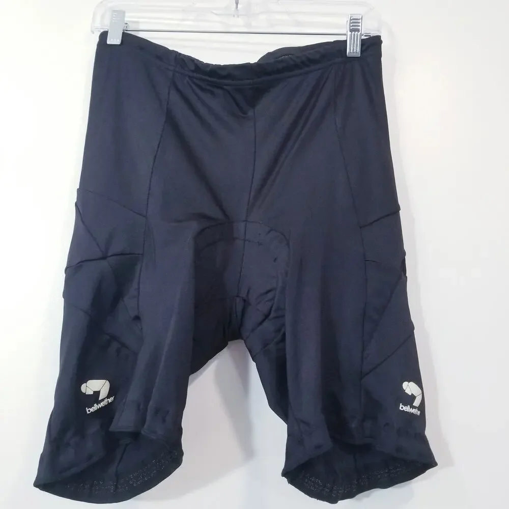 Vintage Bellwether Black Cycling Short Padded Drawstrings