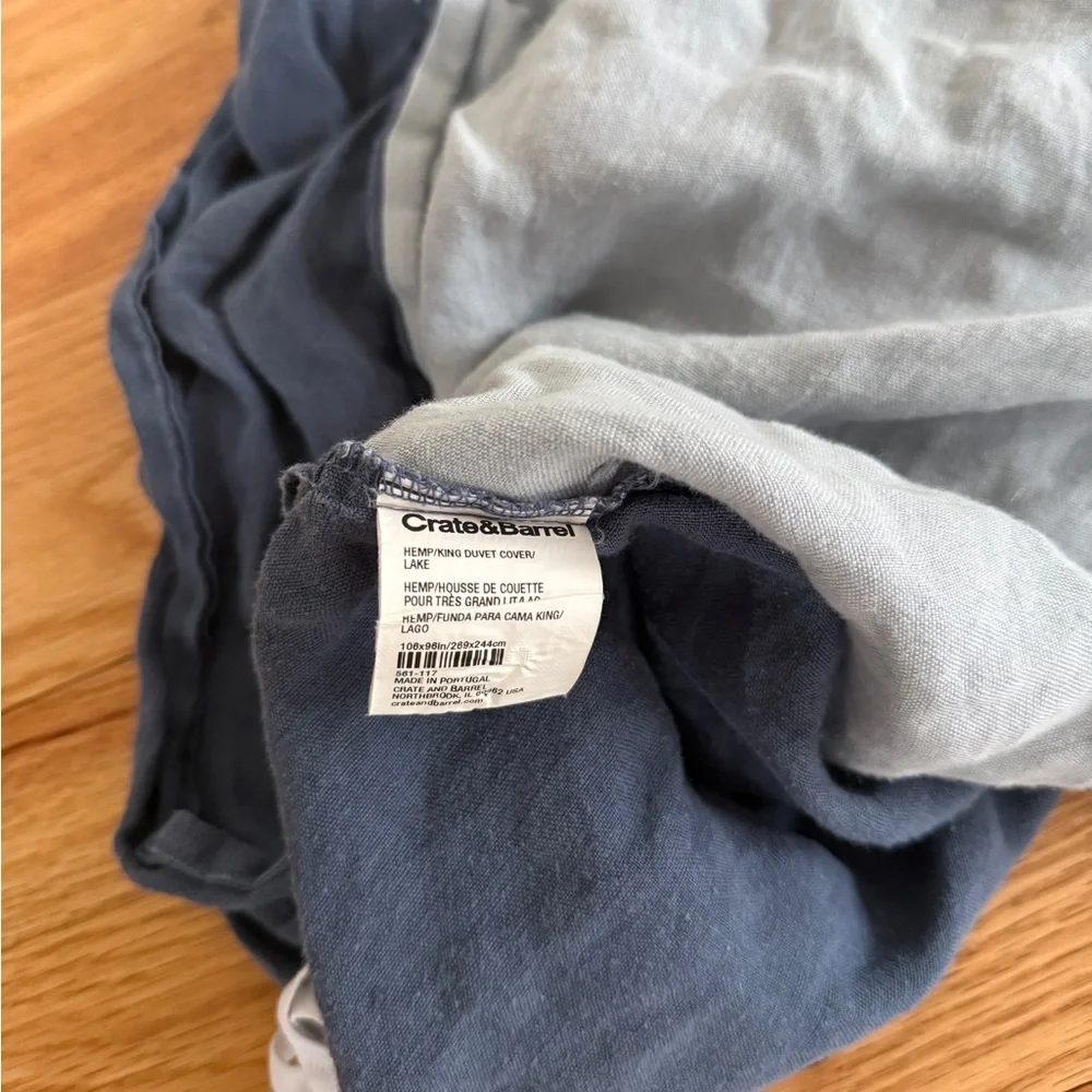 Crate&Barrel hemp natural