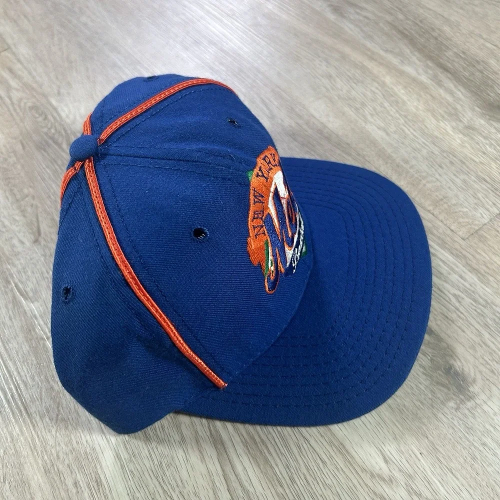 VTG New York Mets Snapback Hat MLB Baseball The Game Wool‎ Blue Cap Made in USA