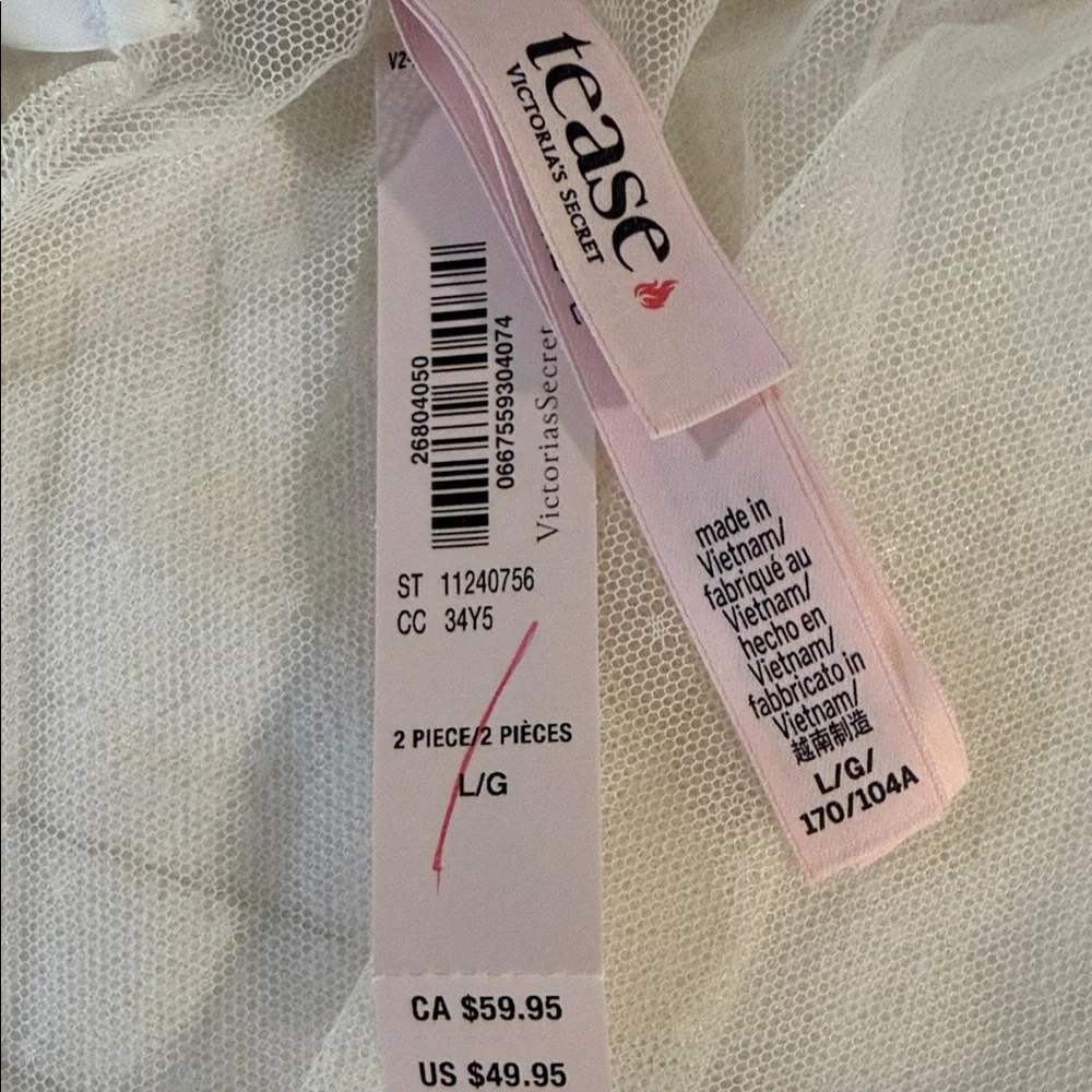 Victorias Secret white sheer