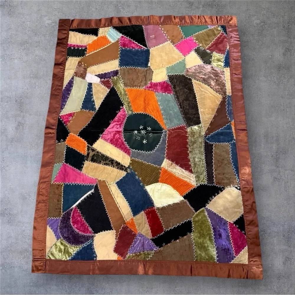 Antique American Crazy Quilt from the 1890’s