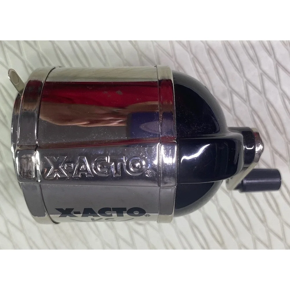 X-ACTO KS Elmer's Manual‎ Pencil Sharpener Silver 4.5x5x2.5