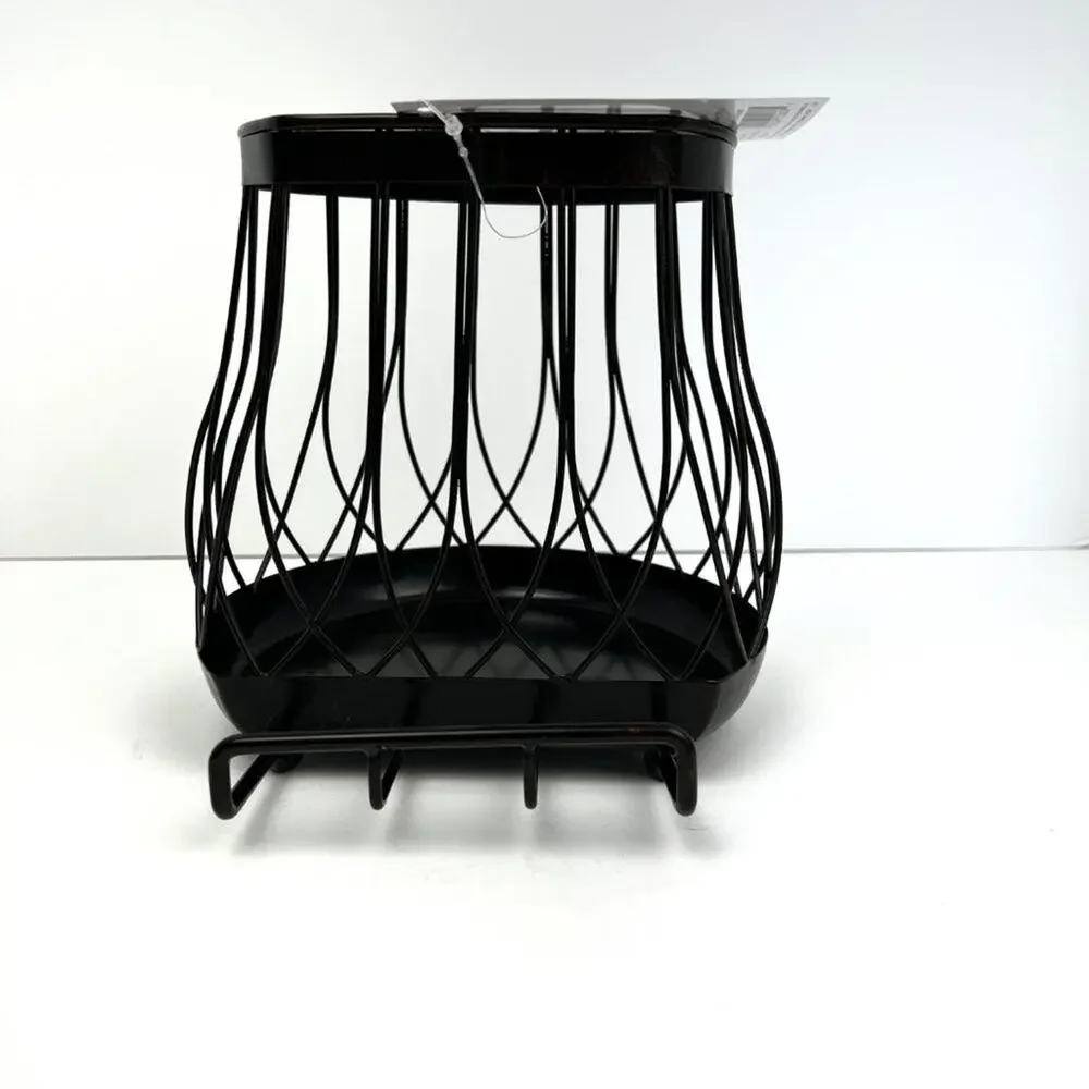 Metal Kitchen Utensil Crock with Phone/Tablet Holder - NWT