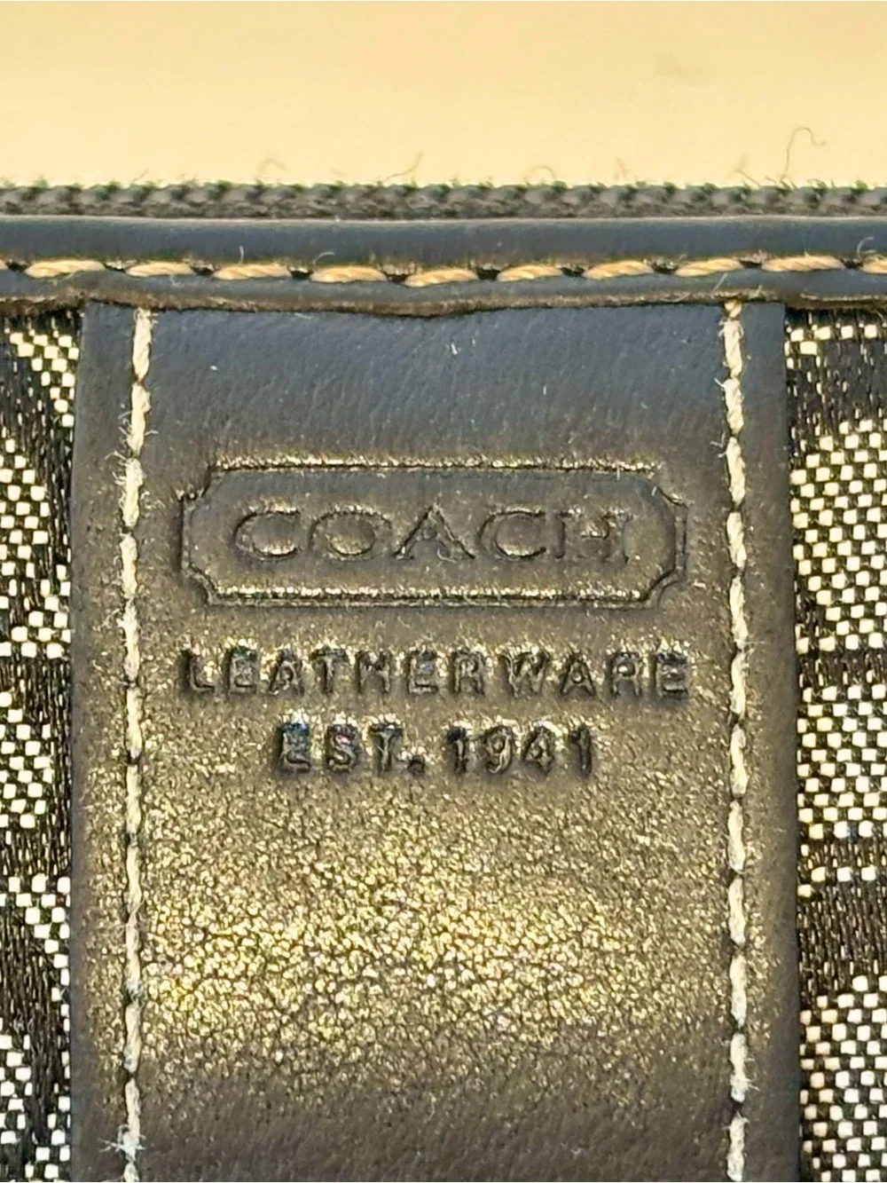 Coach signature jacquard