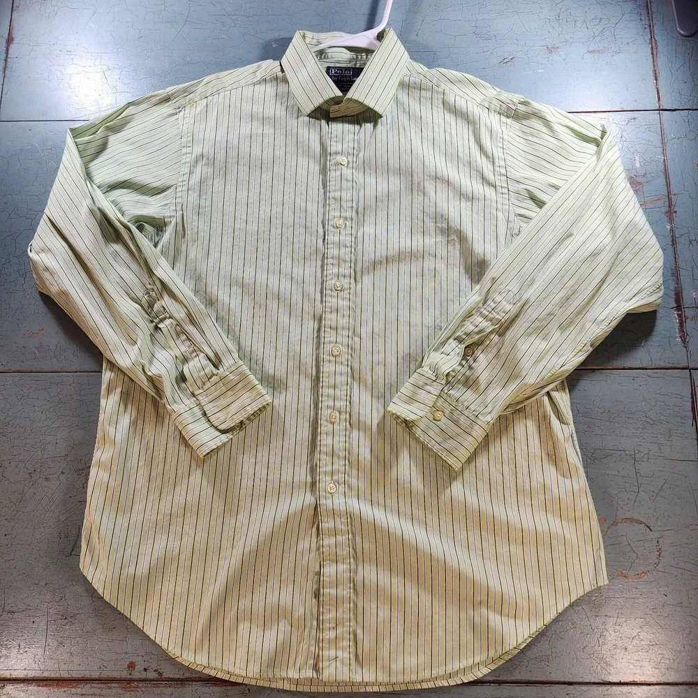 Vintage Polo Ralph Lauren Dress Shirt 17 34/35 Regent Classic Fit‎ Multicolored
