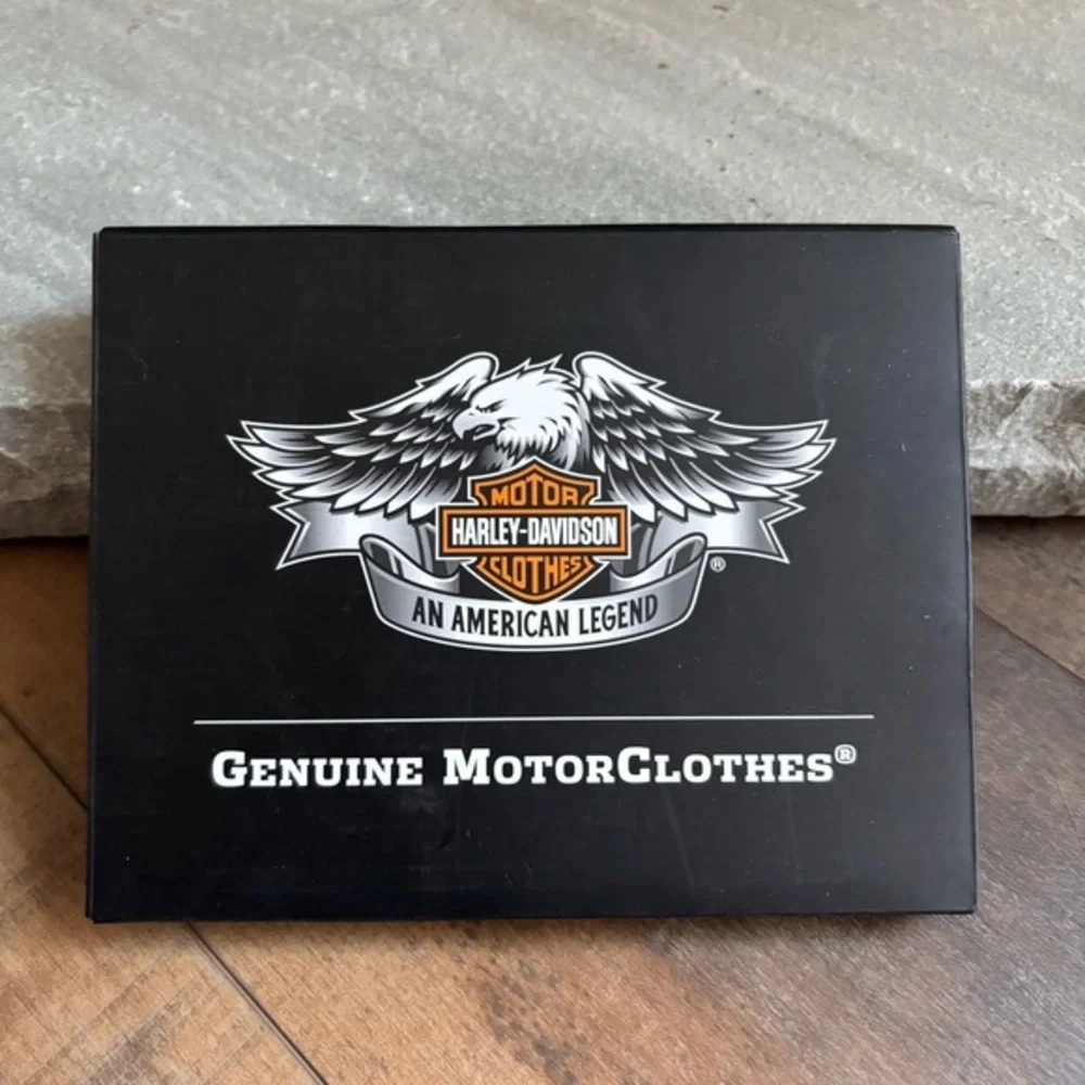 Harley-Davidson License Plate 4 x 6 Black Photo‎ Frame Laser-Etched NEW