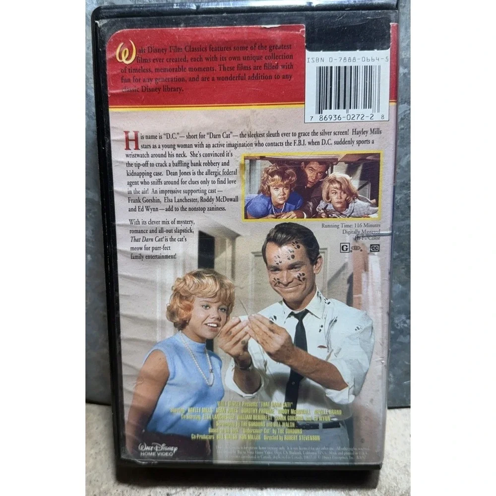 That Darn Cat! VHS Disney Clamshell Hayley Mills