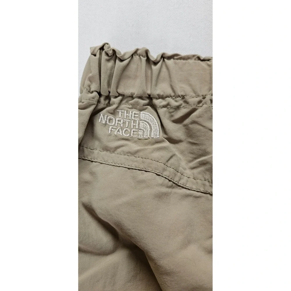 The North Face Mens Tan Nylon Hiking Pants Elastic Waist Khaki Size Large L-G