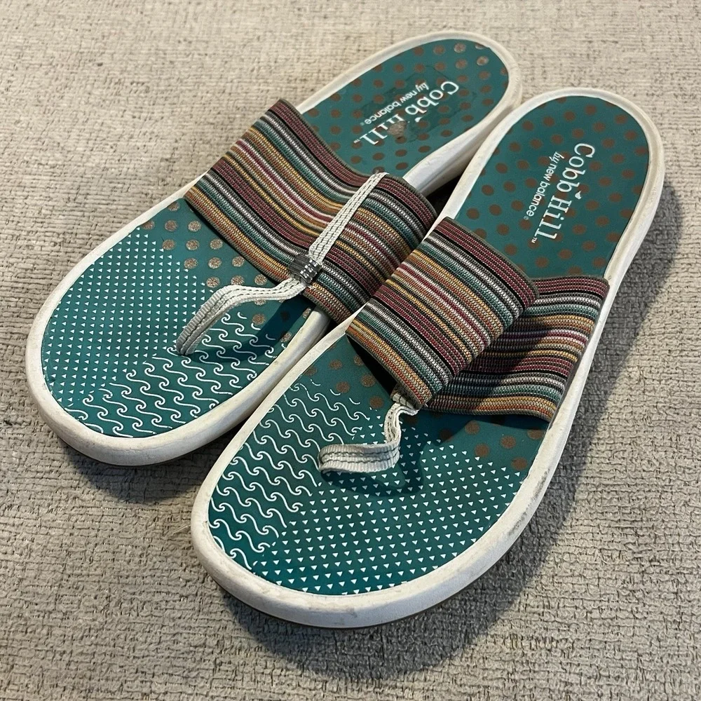 Cobb Hill by New Balance Women's 8 M Thong Band Sandals FlipFlop Slip-on Shoes‎