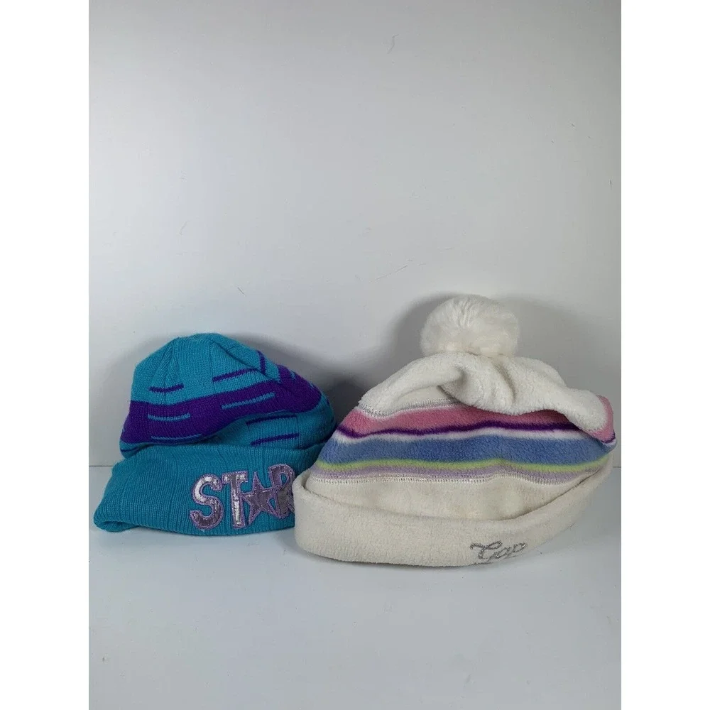 Lot Of 2 Girls Winter Hats Girls Winter Beanie The‎ Gap Beanie