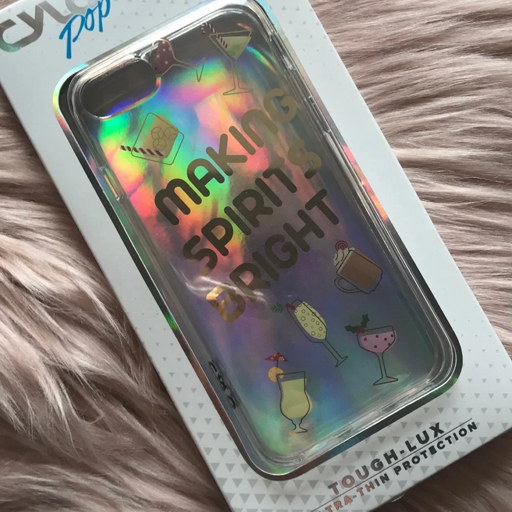 Cylo Pop Making Spirits Bright iPhone 8 Case. NEW!