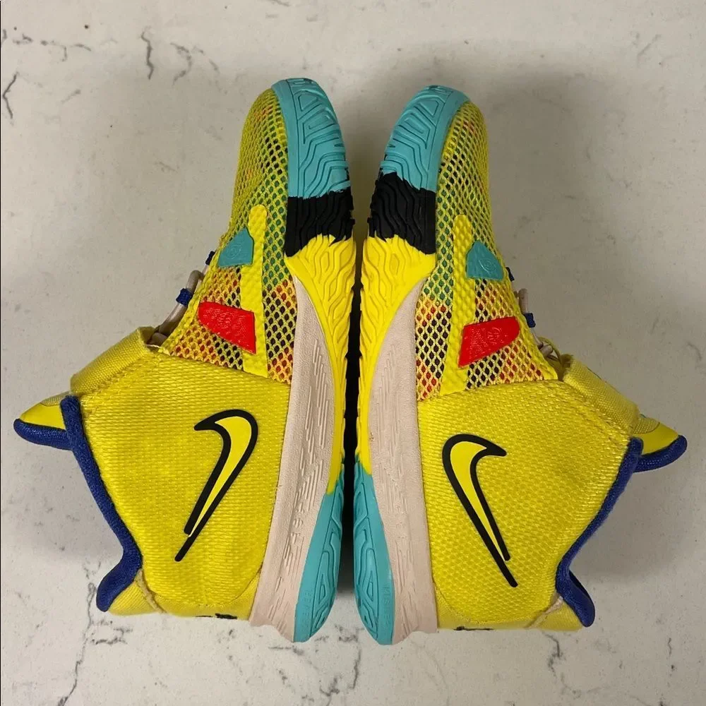 2021 Nike Kyrie 7 TD '1 World 1 People' CT4980 700 Size 8C Yellow Strike