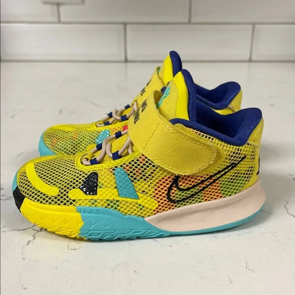 2021 Nike Kyrie 7 TD '1 World 1 People' CT4980 700 Size 8C Yellow Strike