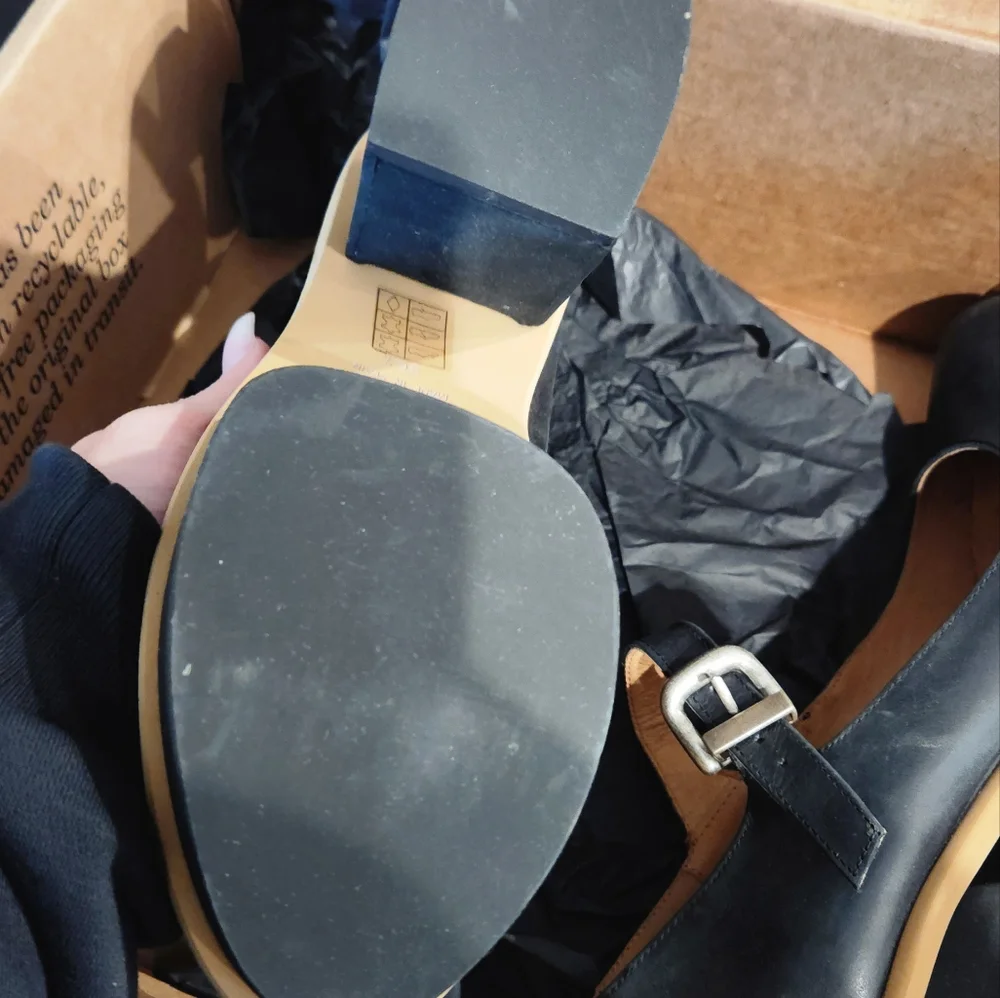 Free People Maggie Mary Jane Platform Black EU 38.5 (US Women's 8.5) M