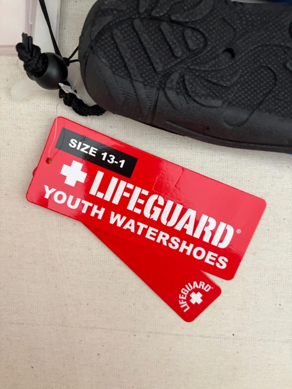 Lifeguard Kids Water Shoes Pink & Black NWT Pool Beach
