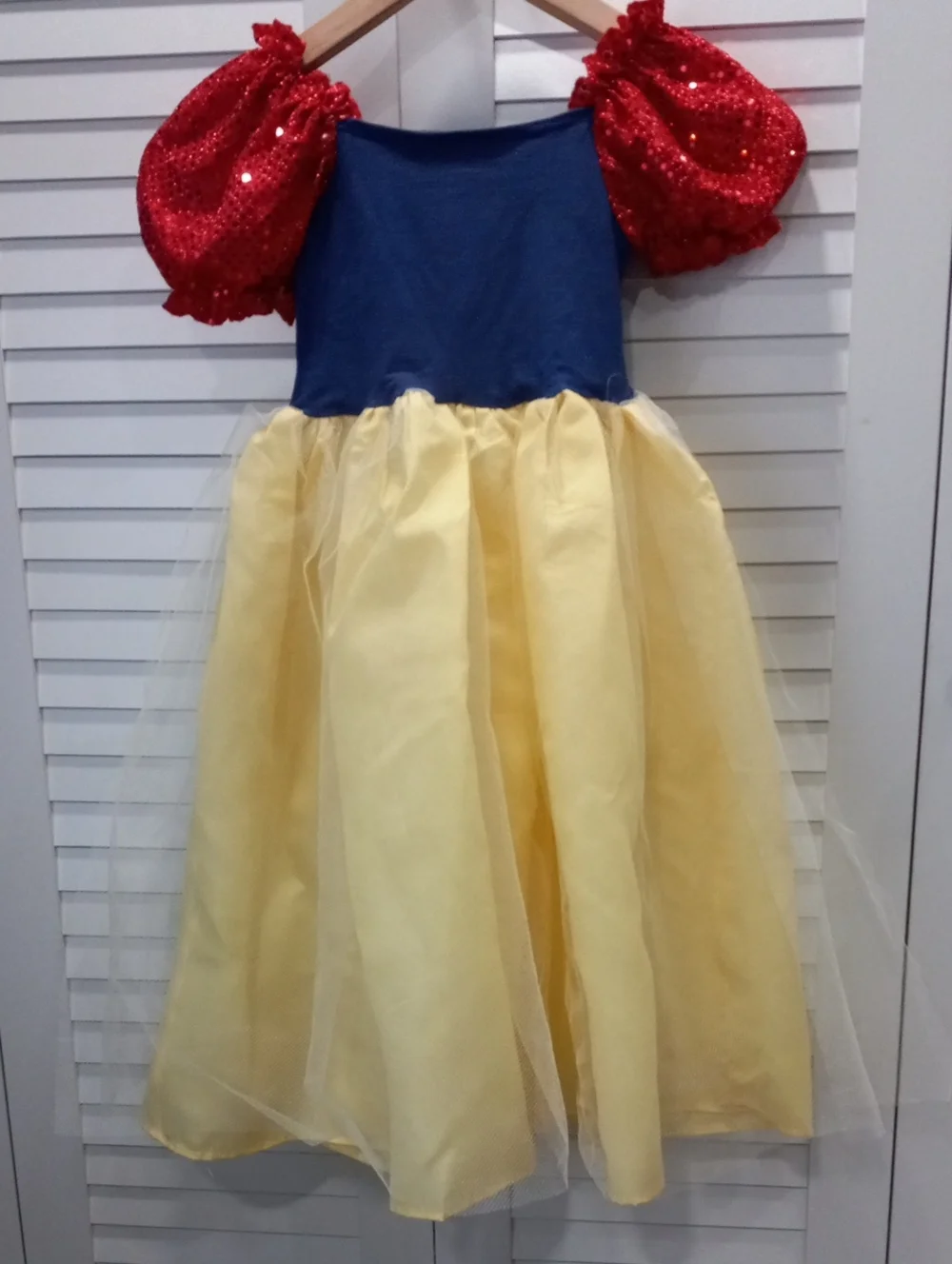 Disney Princess Snow White Sequin Dress in Blue, Red & Yellow