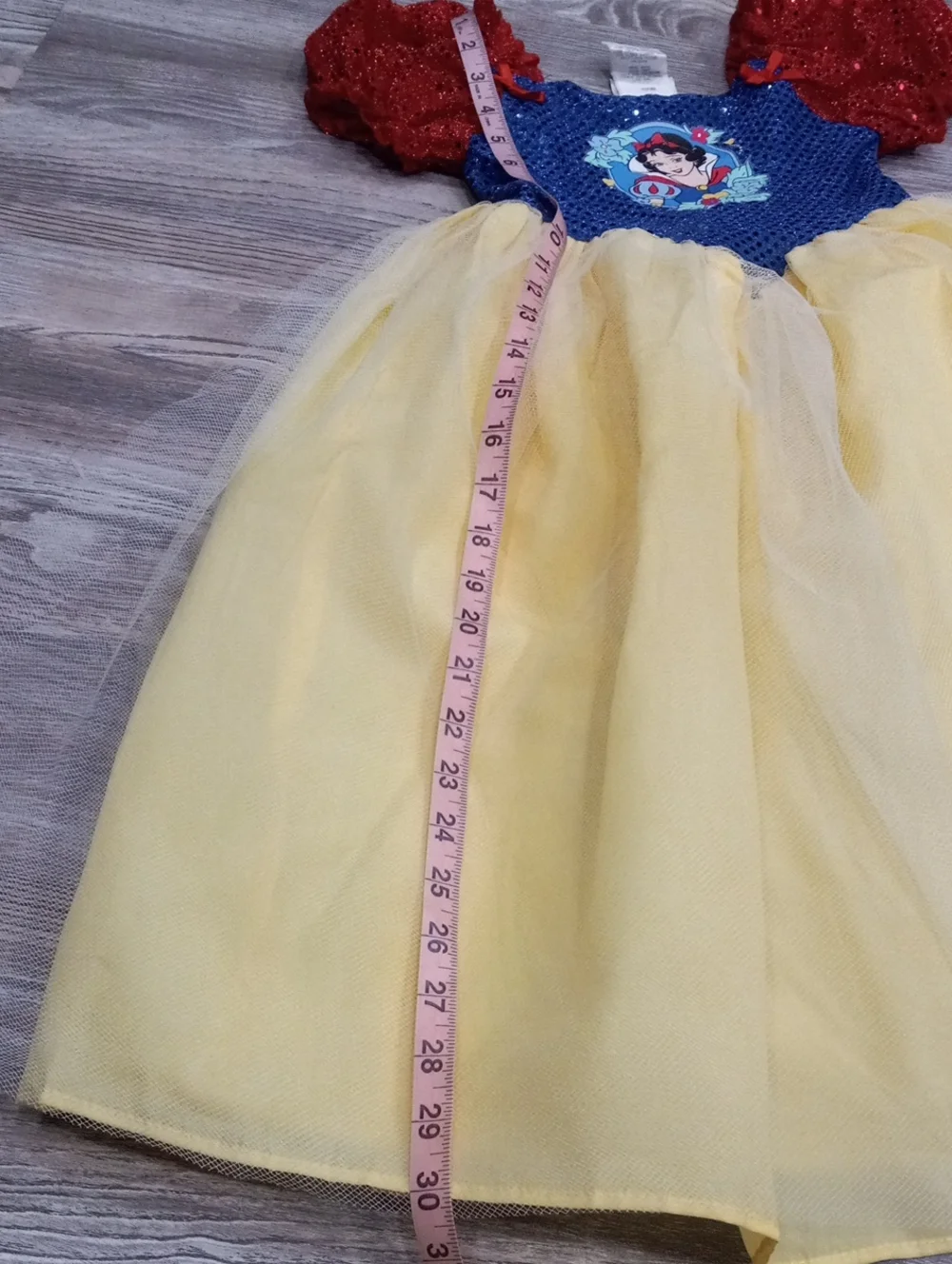 Disney Princess Snow White Sequin Dress in Blue, Red & Yellow