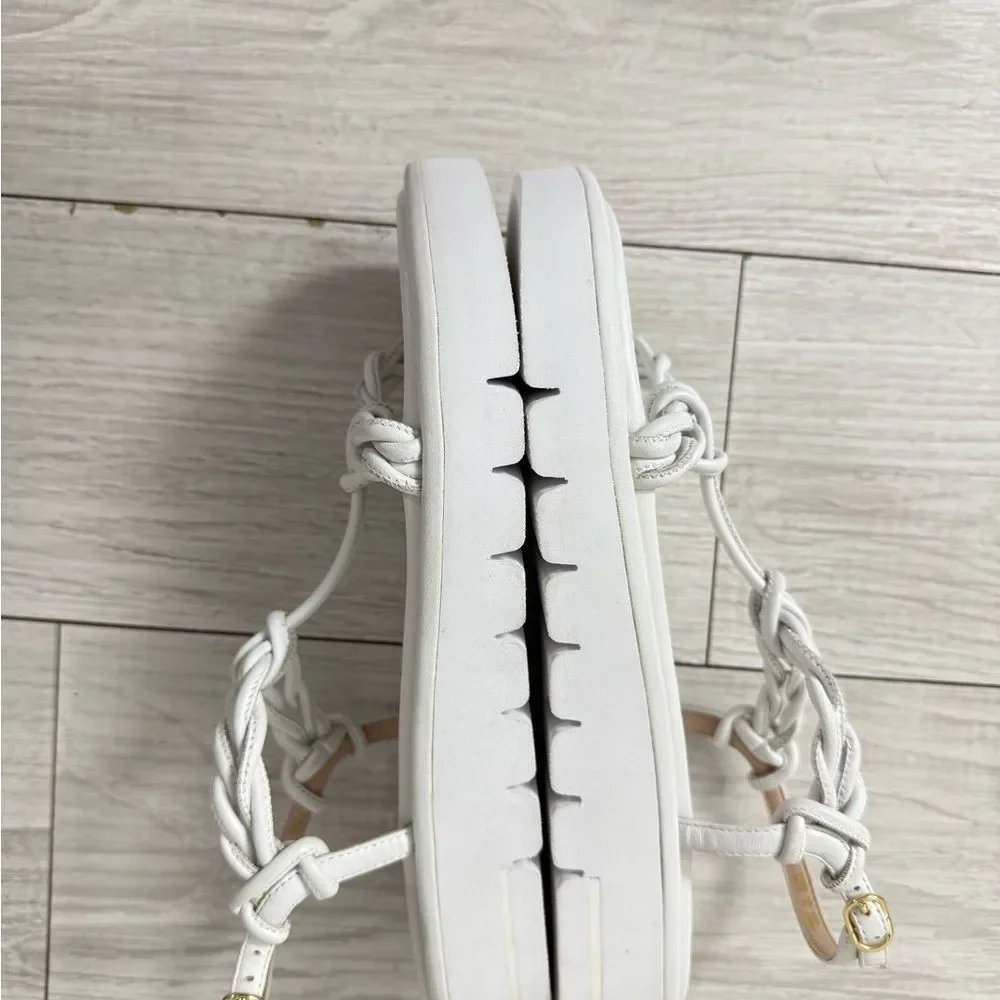 Stuart weitzman CALYPSO LIFT SANDAL WHITE size 9.5 /40