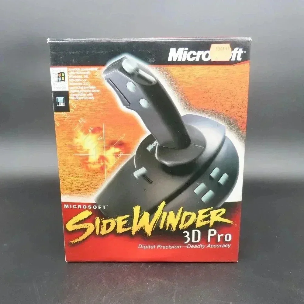 Microsoft SideWinder 3D Pro Video Games Controller Open Box Vintage