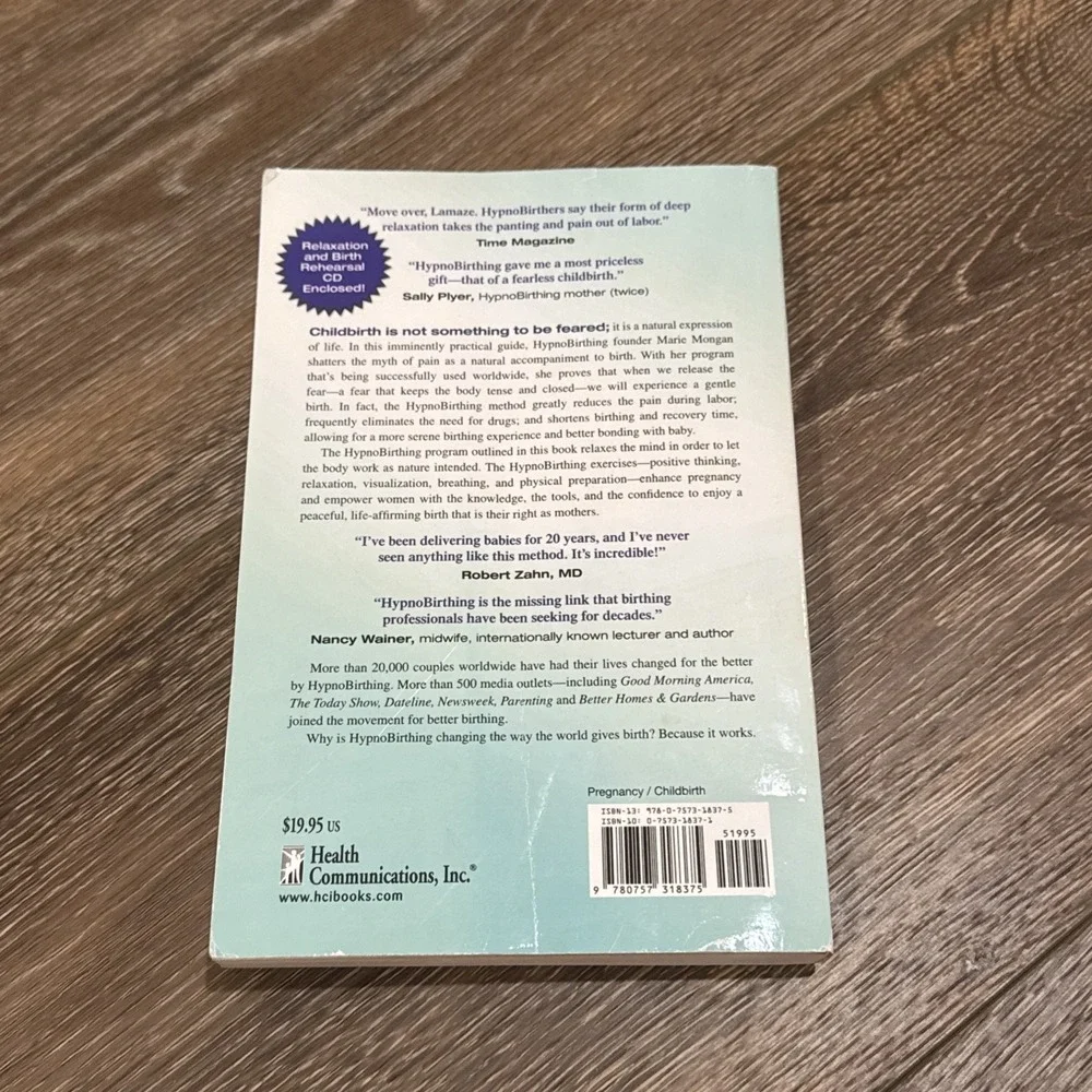HYPNOBIRTHING The Mongan Method‎ Natural Birthing Updated 4th Edition 2015 Marie