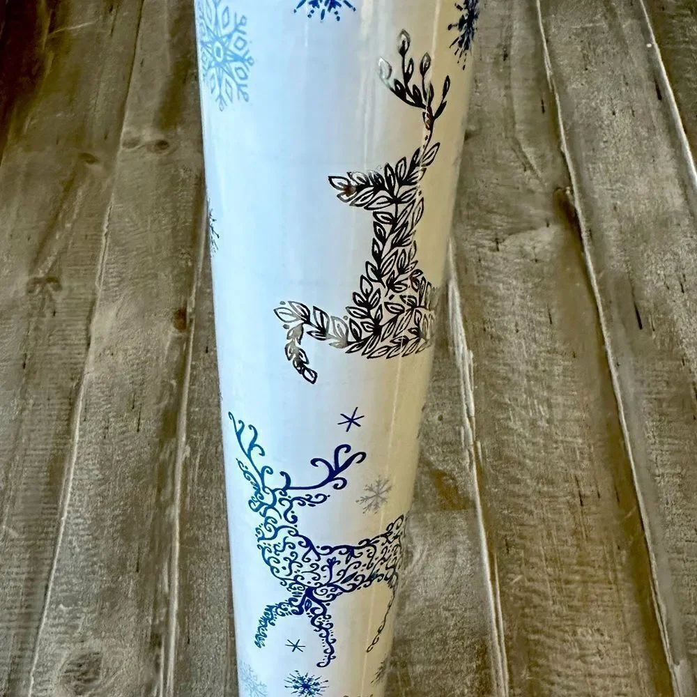 Christmas Reindeer Rachel Ashwell Farmhouse Holiday Gift Wrapping Paper Roll