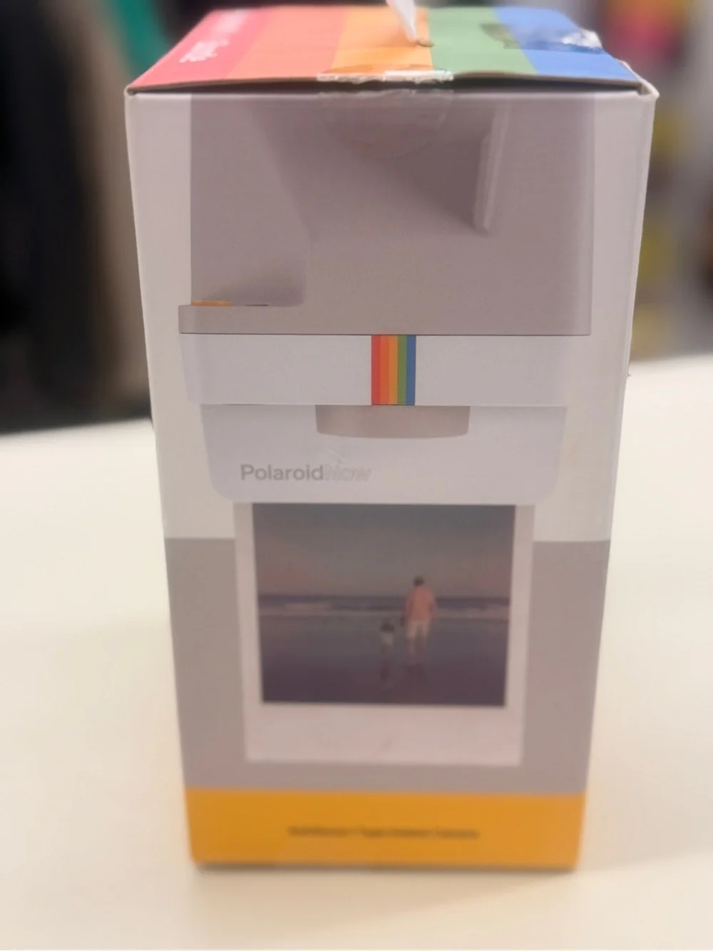 Polaroid photo stripe accent