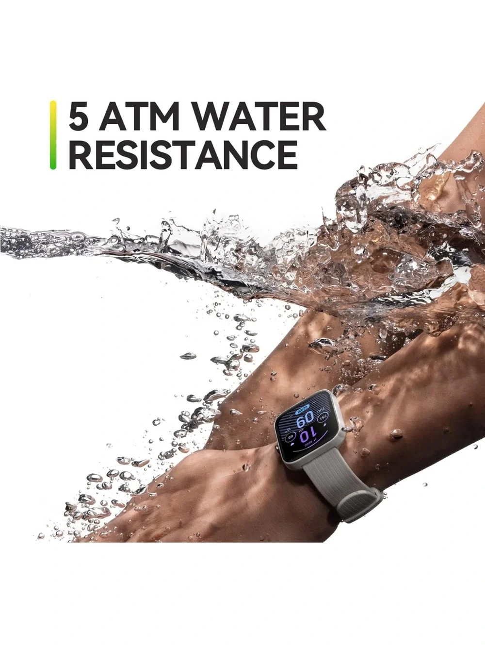 Amazfit Bip 3 Pro Black Smart Watch with Silicone Band