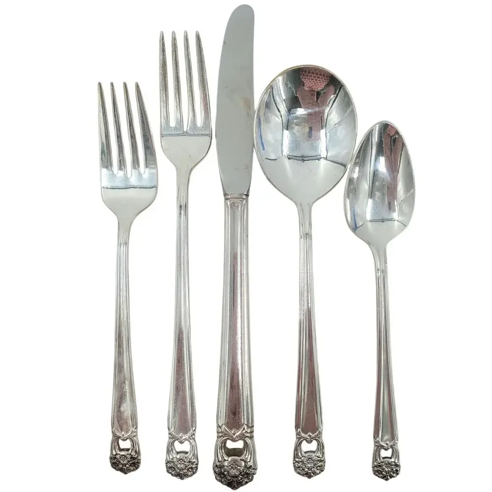 Rogers Brothers Silver Plate‎ Eternally Yours Coquette 6-8