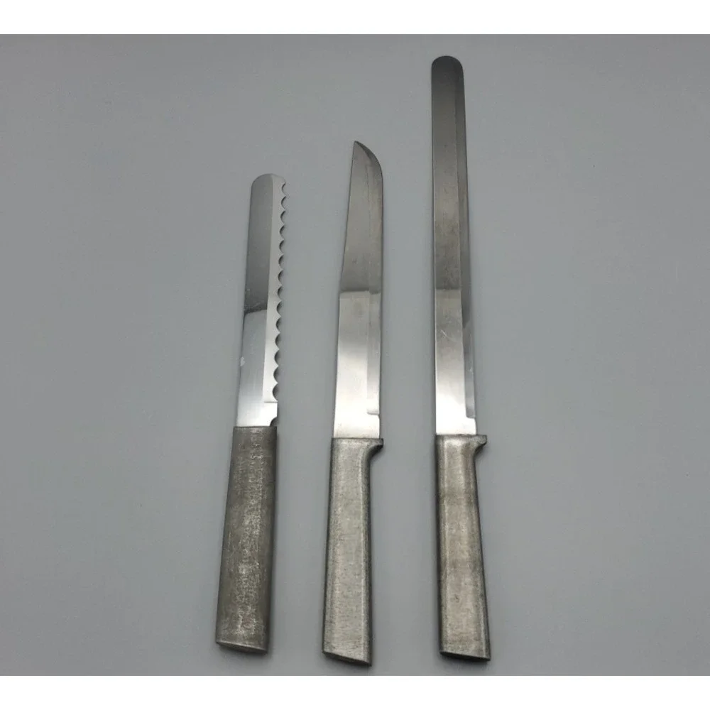 Rada Cutlery Knife Set of 3,‎ 1 Serrated 2 Straight Slicer Meat & Bread Knives