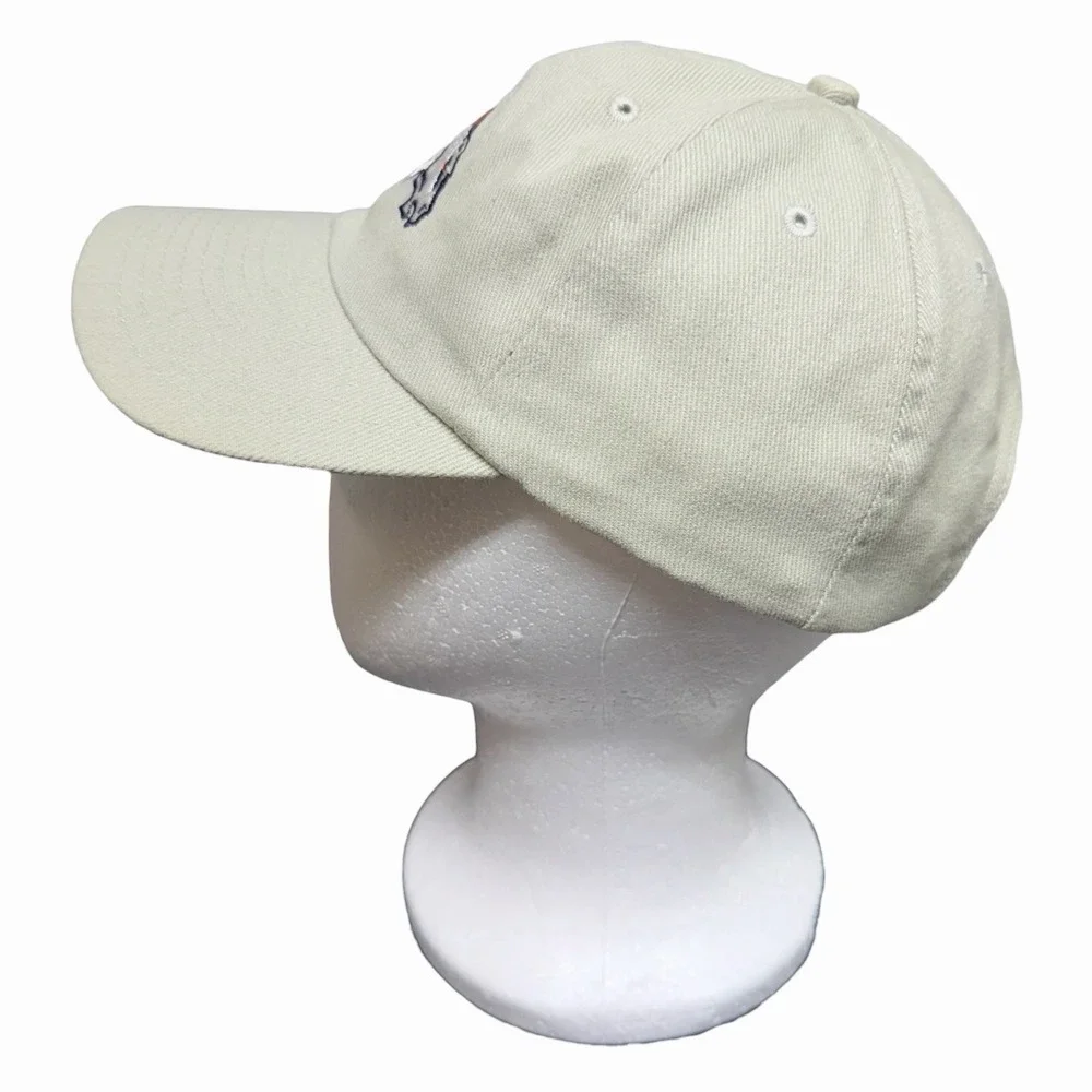Denver Broncos NFL Football Hat Cap Cream Beige Embroidered Logo Dad Hat