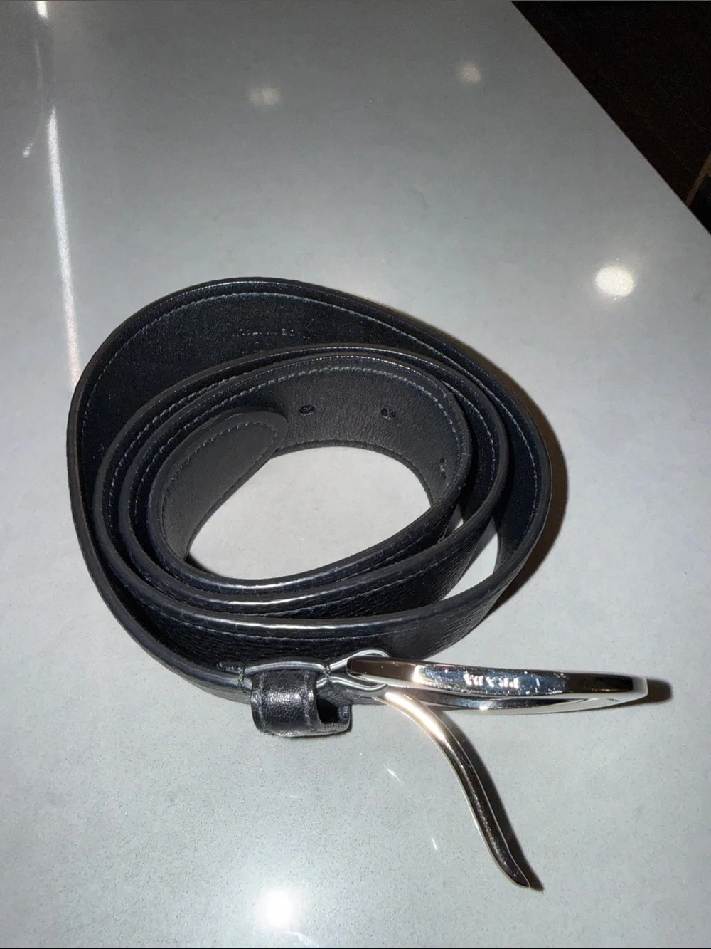 Prada leather belt