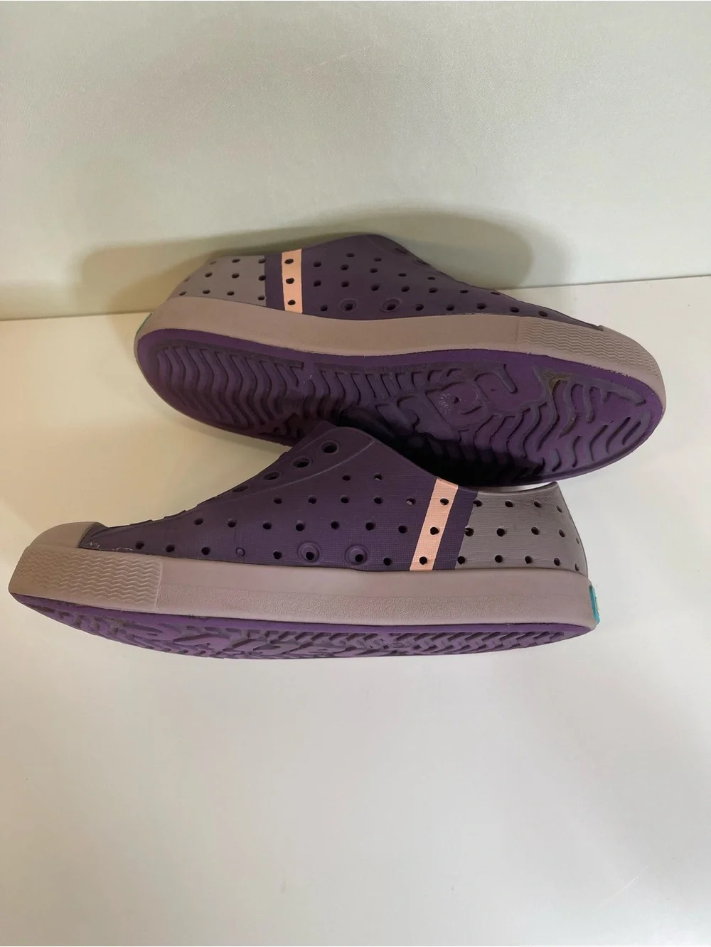 Native Jefferson Shoes Purple Little Kids Child C12 Rubber / Water Shoe Girls