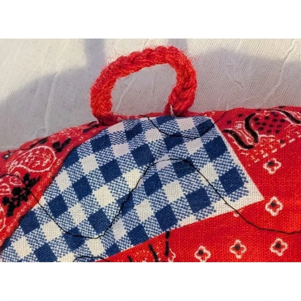 Retro Quilted Toaster Covers Appliance 70s Fabric Cottage Core Vtg Cute Set Of 4