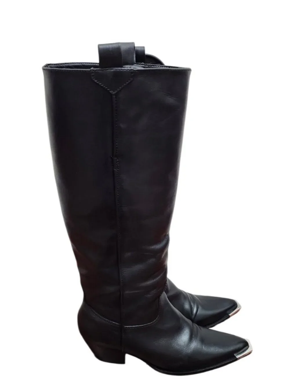 Schutz black leather