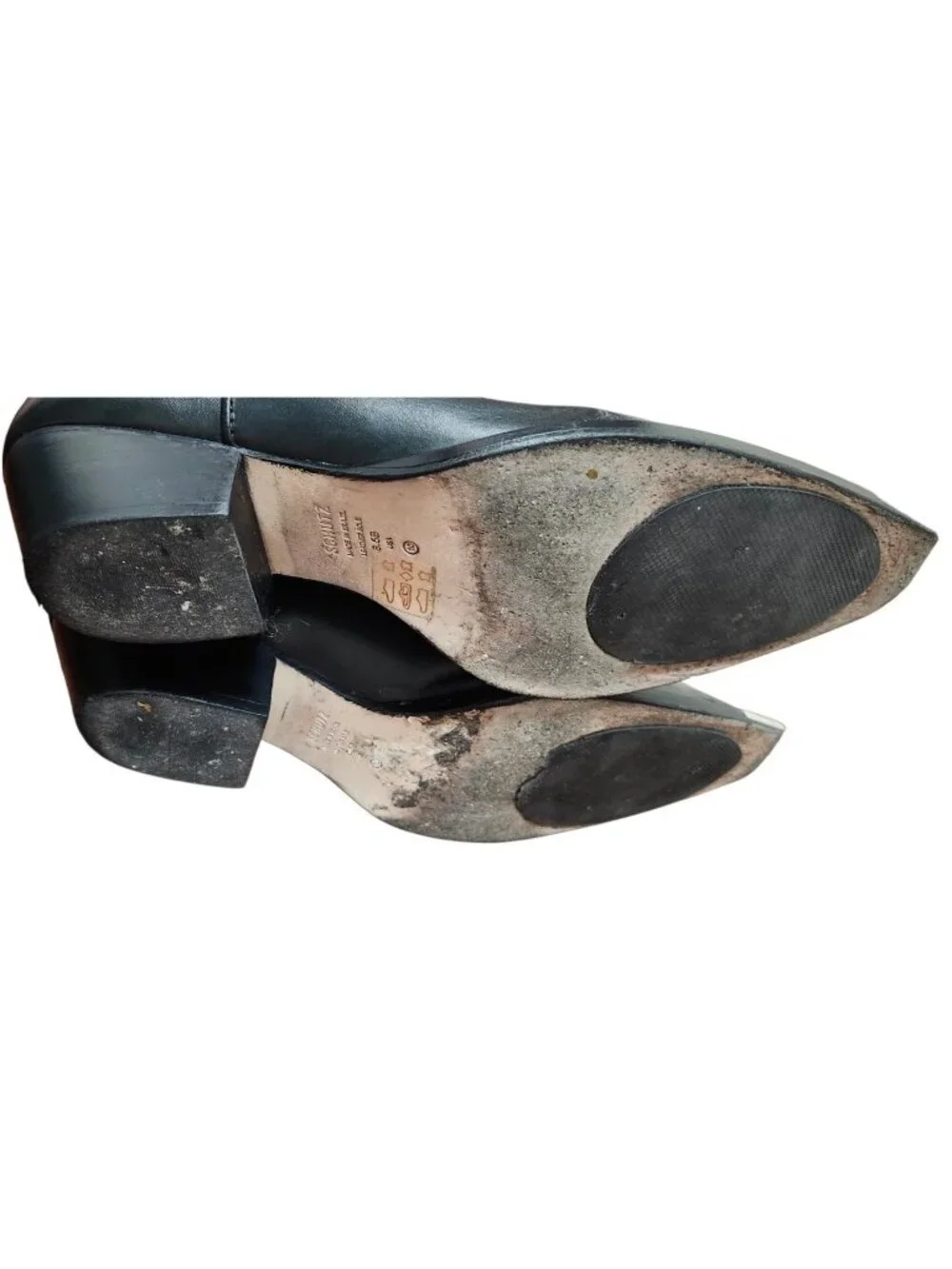 Schutz black leather