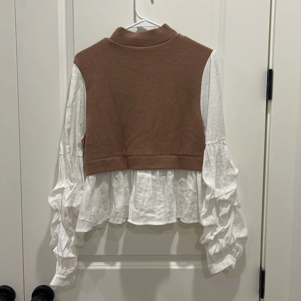 Anthropologie peplum sweater