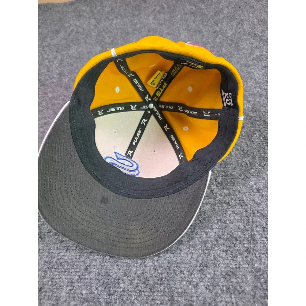 Richardson PTS20 Baseball Cap Mens XS-SM Yellow Blue Embroidered S Ace Flag Hat