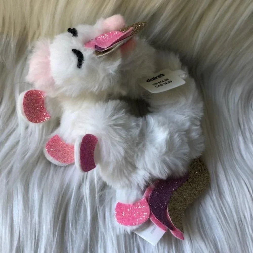 Claire’s Unicorn Plush Scrunchie Set