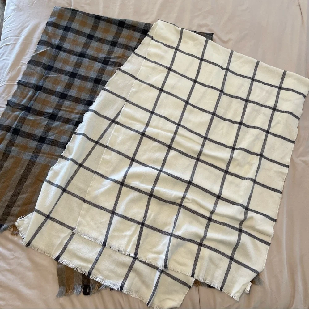 GAP & Banana Republic Plaid and Checkered Scarves