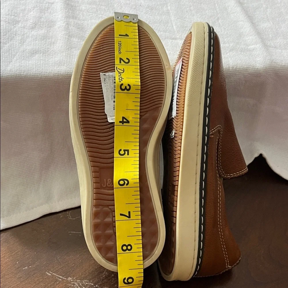 Johnston & Murphy Tan Leather Slip-On Loafers