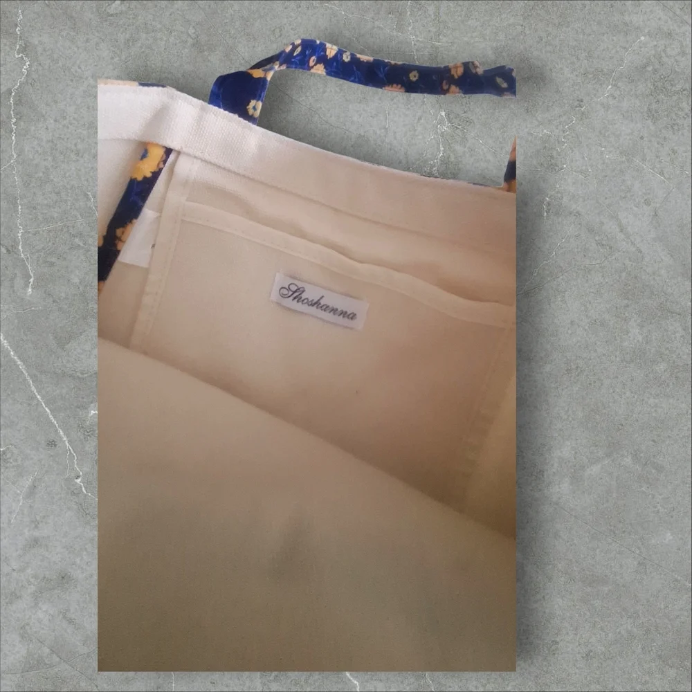 Shoshanna Cream Tote with Floral Accents