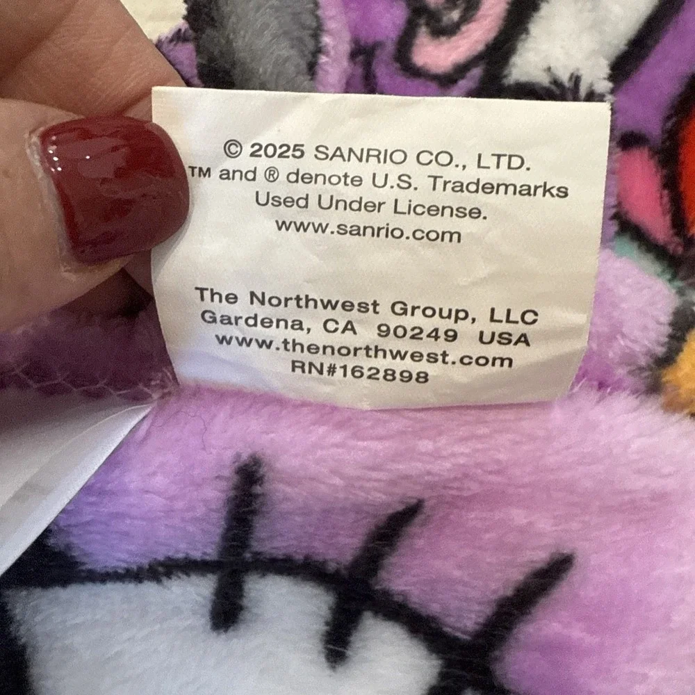 Hello Kitty Sanrio Purple Halloween 47x38 Silk Touch Throw Blanket Sweets & Spel