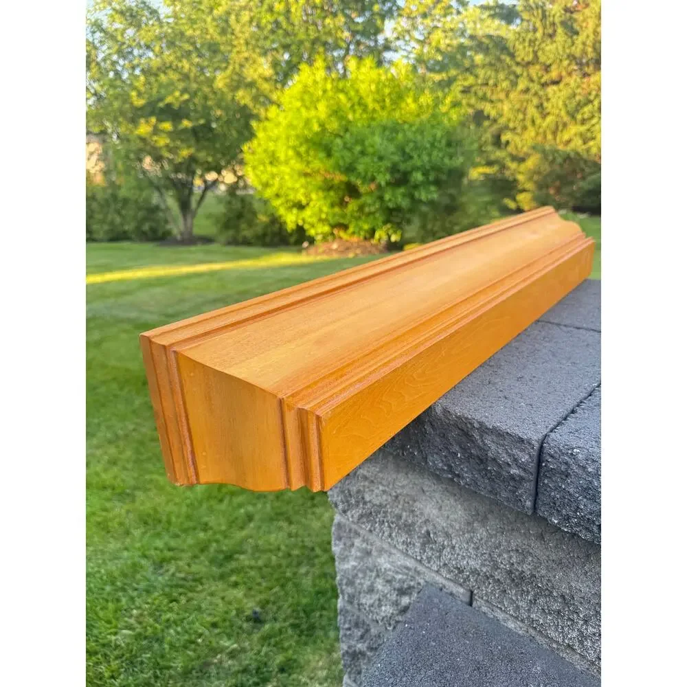 Pottery Barn Floating 36 Inch Woodern Wall Shelves Crown Molding Ledge