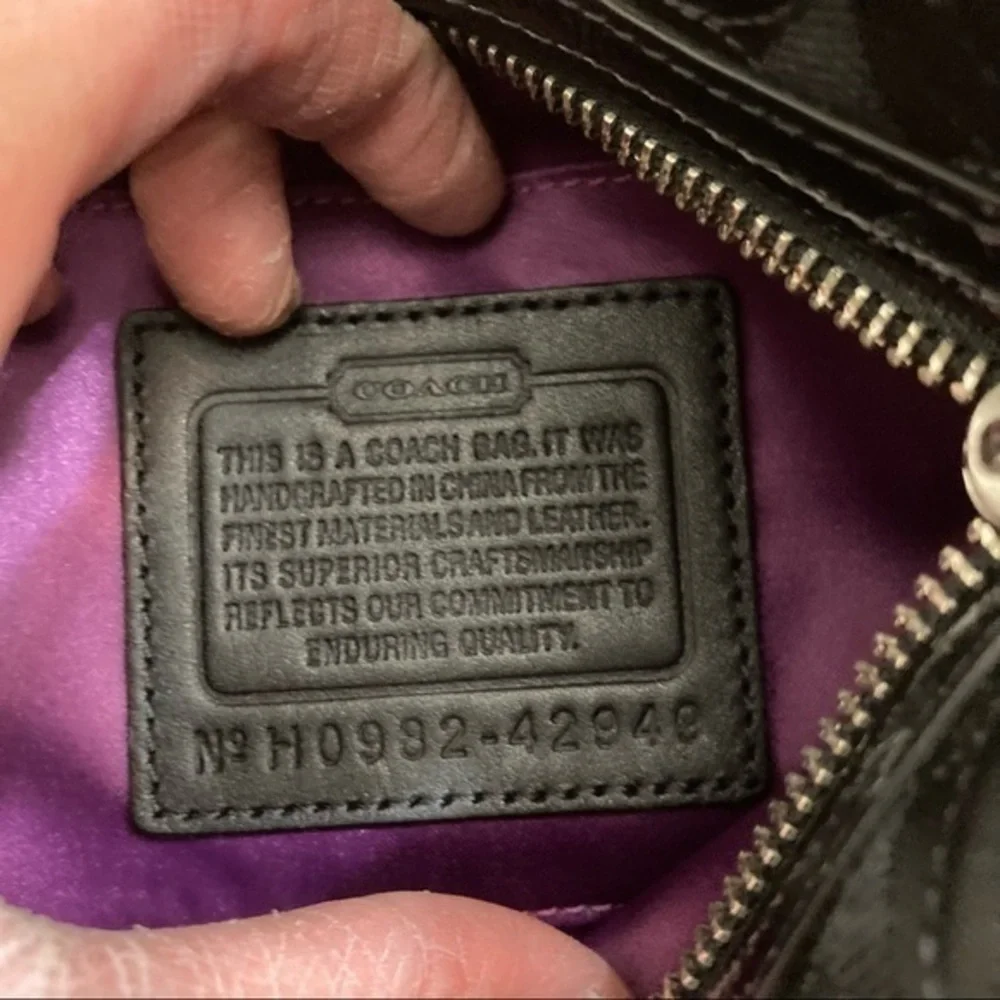 Coach y2k granmercy quilted black op art c bag 42949