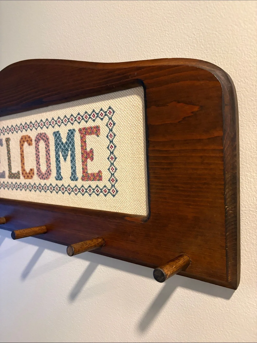 Wood-Framed Cross-Stitch 
